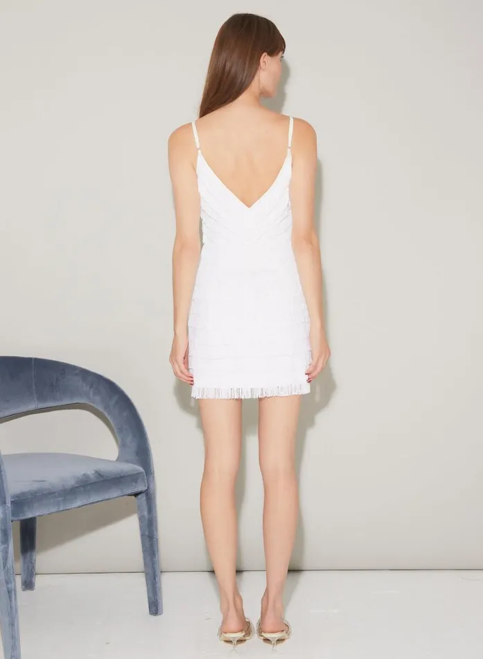 Fleur Du Mal Dresses Women Fringe Dress Ivory Fleur Du Mal Dresses Women Fringe Dress Ivory