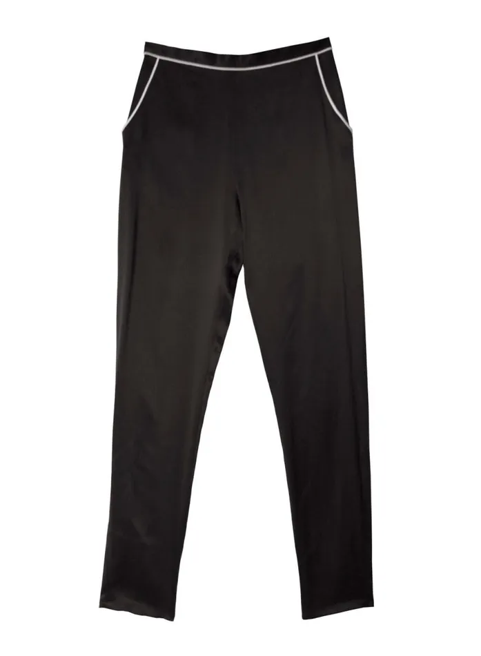 Fleur Du Mal Loungewear Women Bedroom To Boardroom Pant Black Fleur Du Mal Loungewear Women Bedroom To Boardroom Pant Black