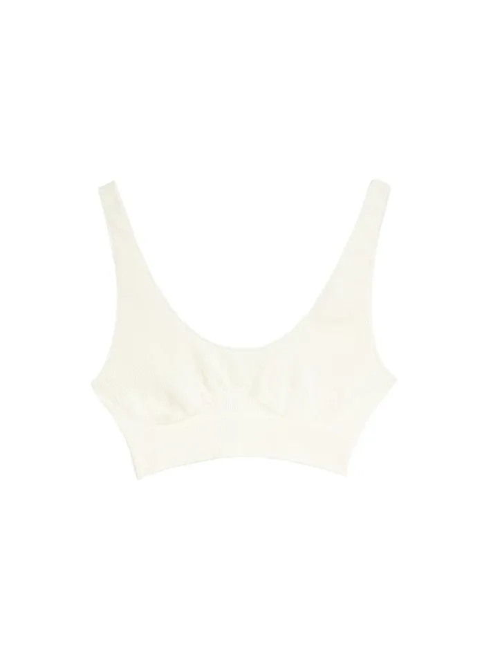 Fleur Du Mal Loungewear Women Le Body Seamless Bralette Ivory Fleur Du Mal Loungewear Women Le Body Seamless Bralette Ivory