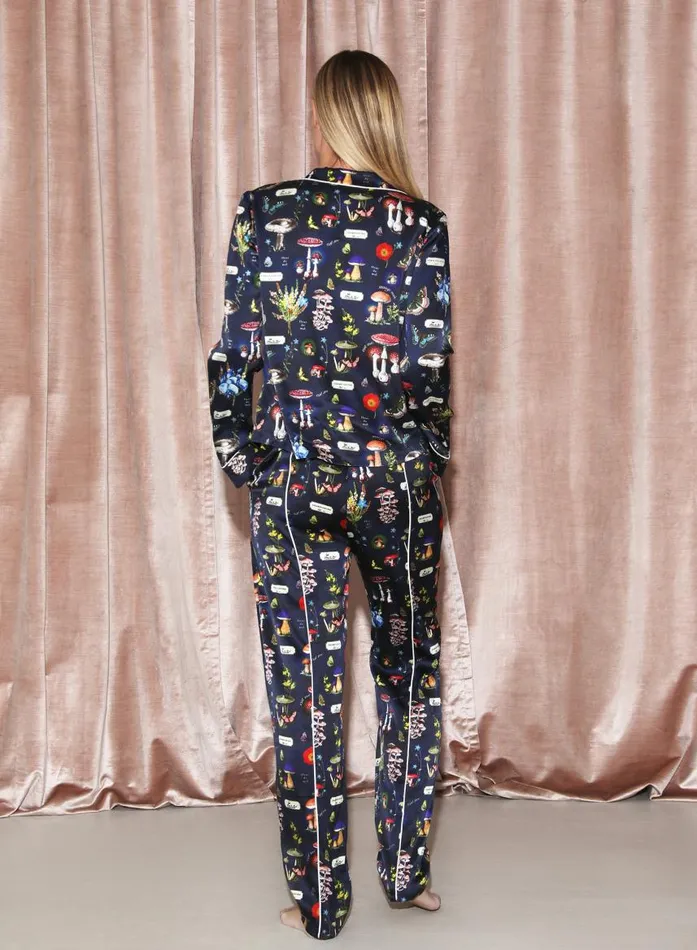 Fleur Du Mal Loungewear Women Magical Mushroom PJ Top Mushroom Print Fleur Du Mal Loungewear Women Magical Mushroom PJ Top Mushroom Print
