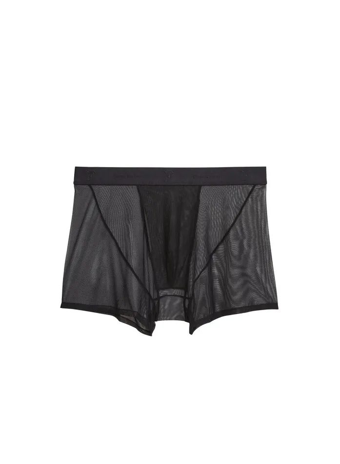 Fleur Du Mal Loungewear Women Men039s Mesh Boxer Brief Black Fleur Du Mal Loungewear Women Men039s Mesh Boxer Brief Black