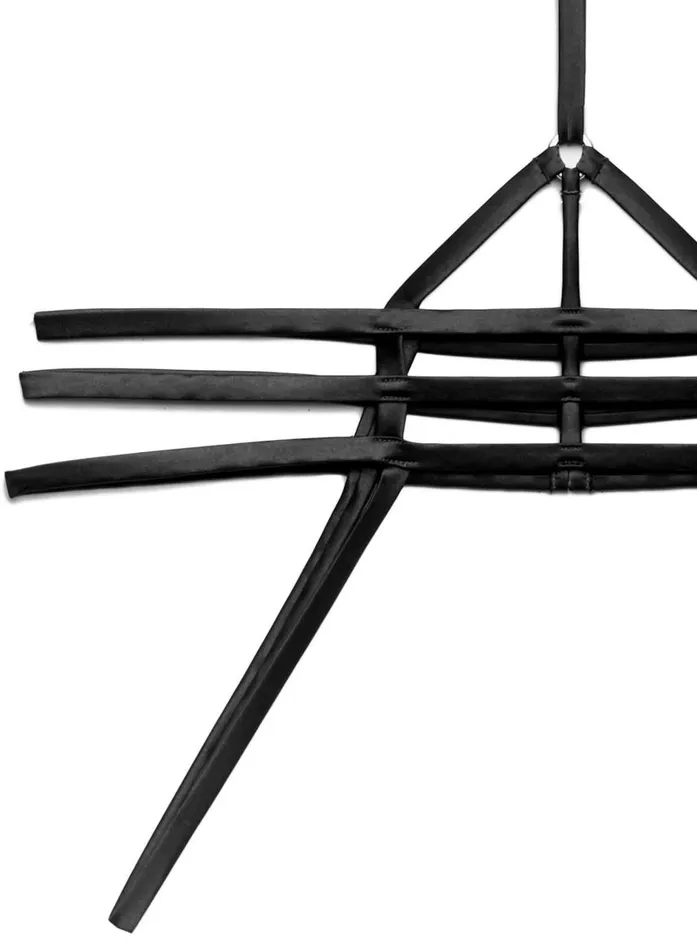 Fleur Du Mal Pleasure Women Strappy Bondage Harness Black Fleur Du Mal Pleasure Women Strappy Bondage Harness Black