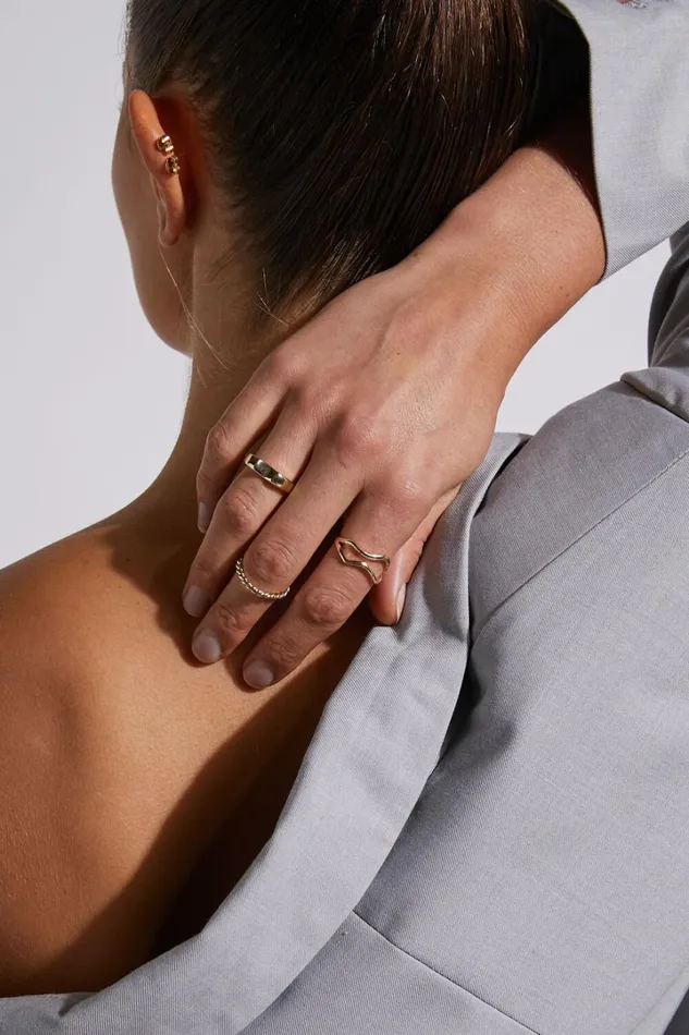 Florice 3 Pack Ring Set In Gold Women Showpo Rings