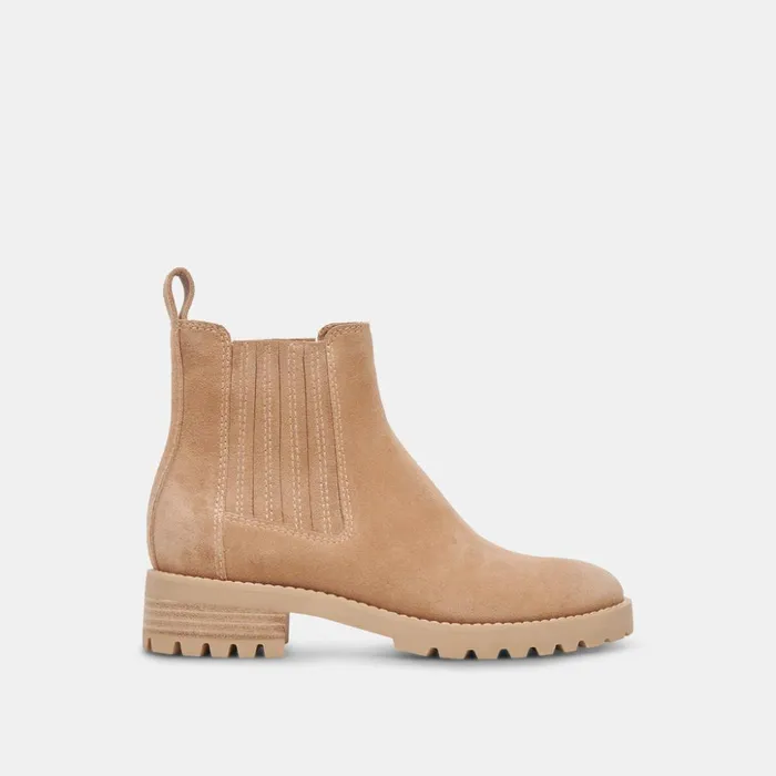 Fraya H2O Booties Taupe Suede Women Dolce Vita Boots and Booties