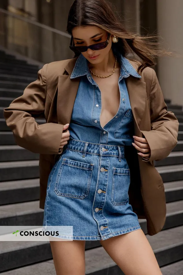 Gertrude Mini Skirt 8211 High Waist Button Through Denim Skirt In Mid Blue Wash Women Showpo Conscious Gertrude Mini Skirt 8211 High Waist Button Through Denim Skirt In Mid Blue Wash Women Showpo Conscious