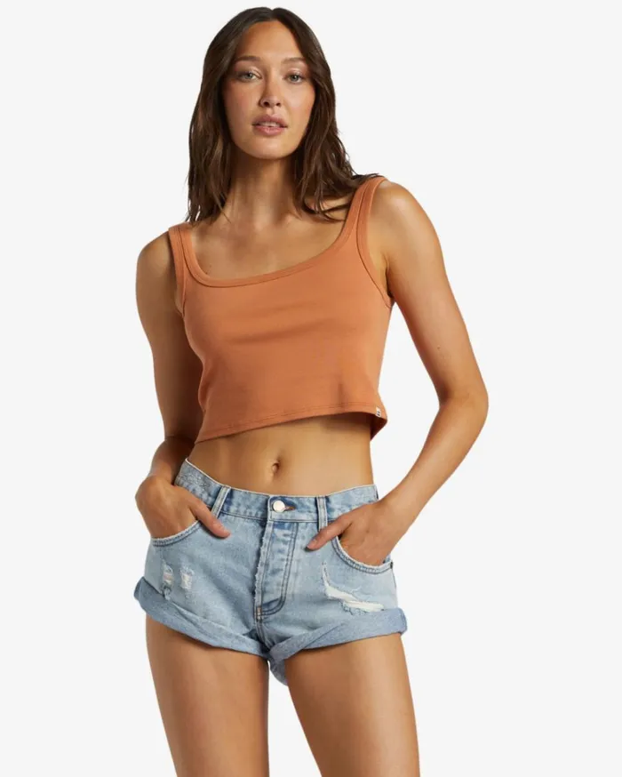 Get Low Short Denim Shorts Light Wash Destroy Women Billabong Shorts