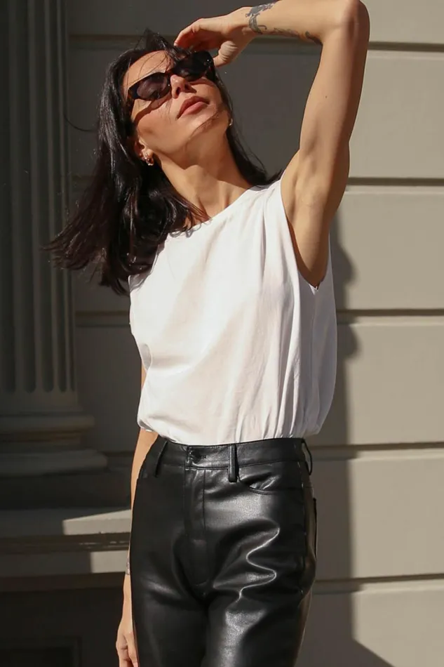 Gia Tee 8211 High Neck Tshirt In White Women Showpo Basics
