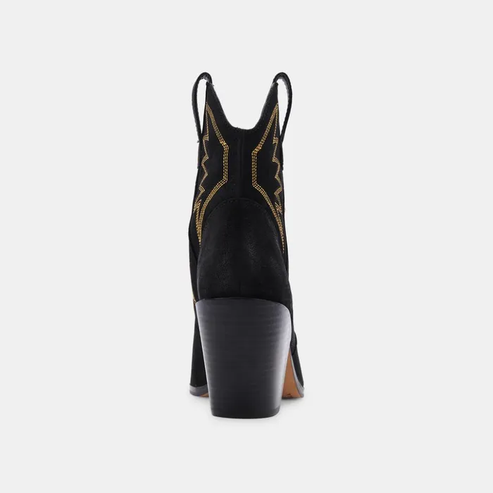 Ginni Booties Black Nubuck Women Dolce Vita Boots and Booties