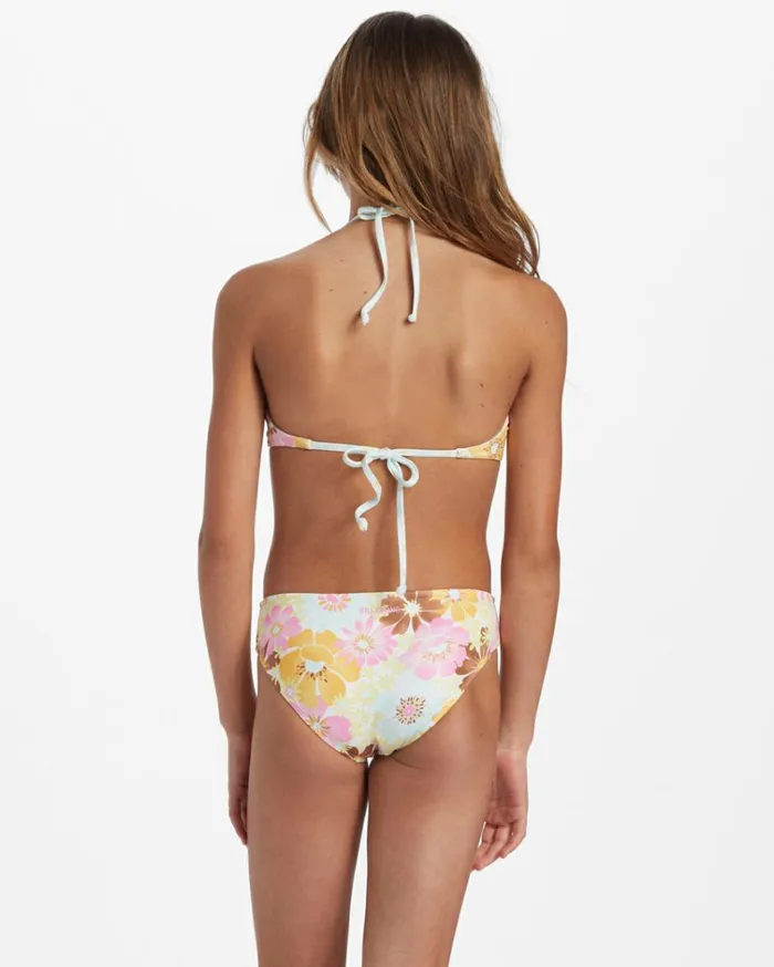 Girl039s Flower Power Rev High Neck Set Bikini Set Multi Kids Billabong Girls039 Swimwear