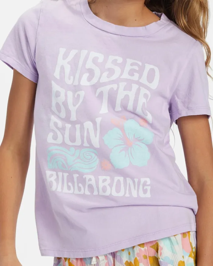 Girl039s Kissed By The Sun TShirt Peaceful Lilac Kids Billabong Girls039 Tops and Tees