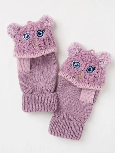 Girls Fatface Hats Gloves and Scarves Purple Owl Gloves Girls Fatface Hats Gloves and Scarves Purple Owl Gloves