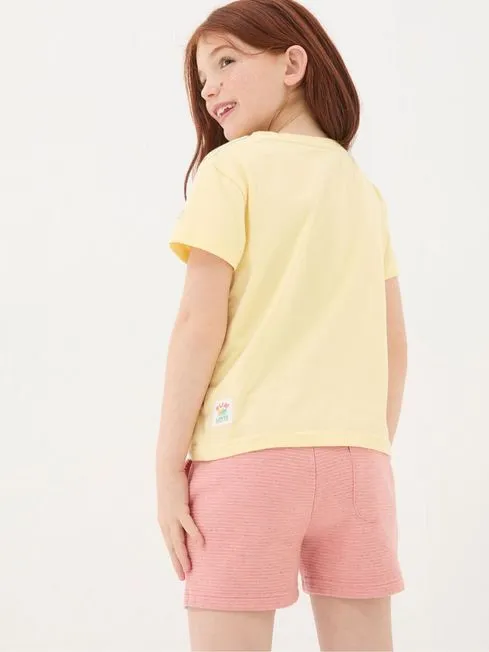 Girls Fatface Tops and TShirts Yellow Surf Graphic TShirt Girls Fatface Tops and TShirts Yellow Surf Graphic TShirt
