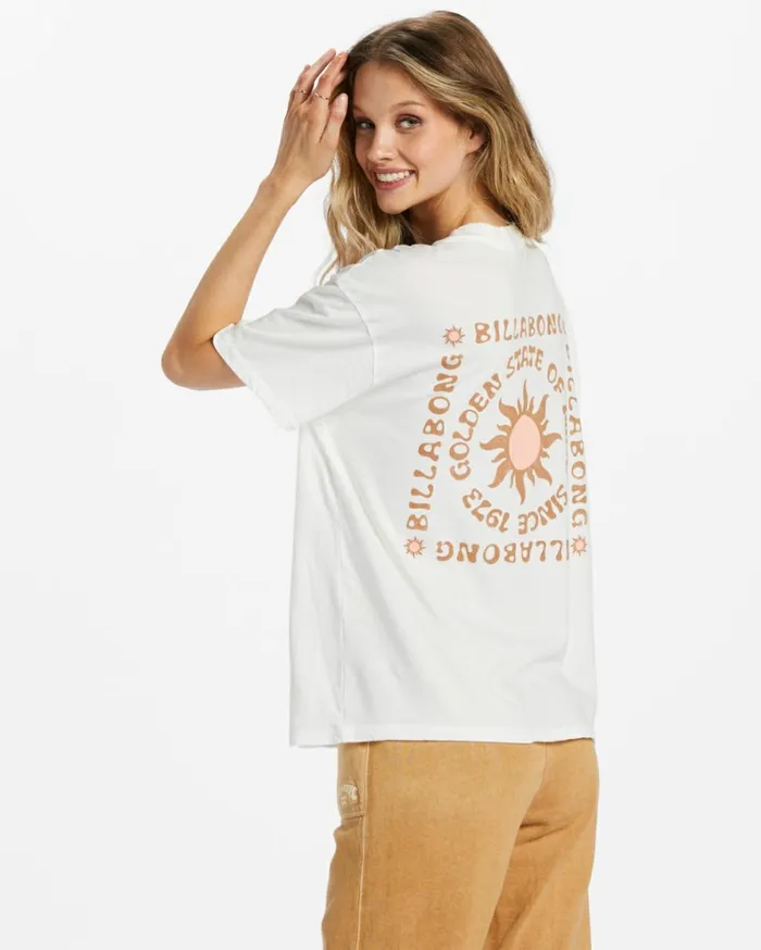 Golden State TShirt Salt Crystal Women Billabong Graphic Tees and Tanks
