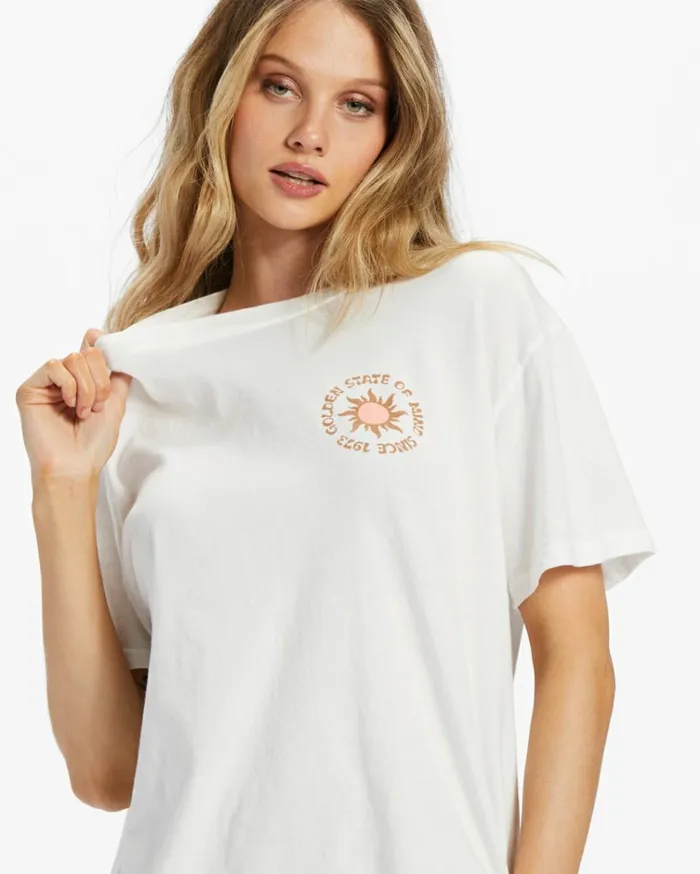 Golden State TShirt Salt Crystal Women Billabong Graphic Tees and Tanks