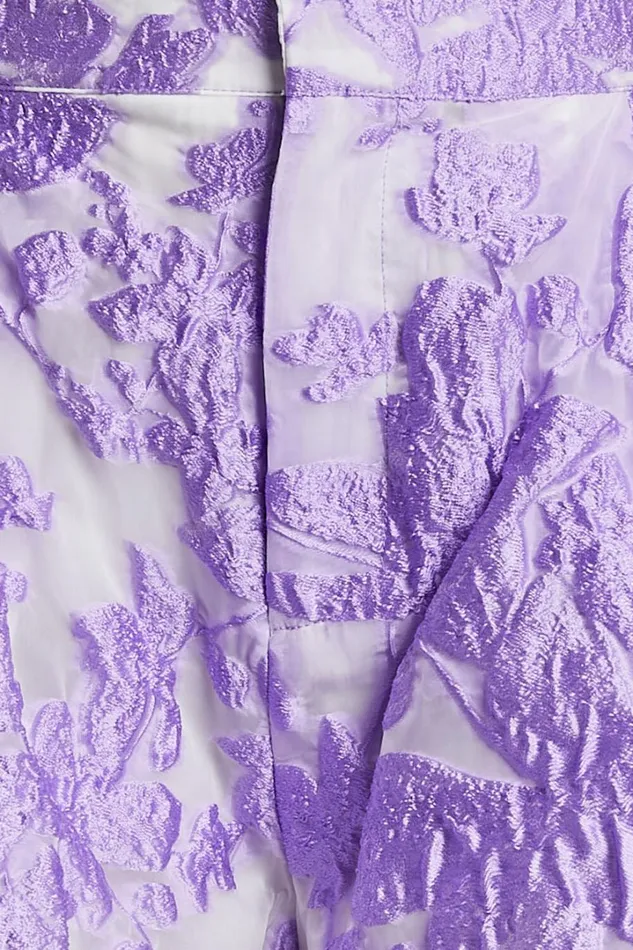 Hailey Shorts 8211 Jacquard Full Shorts In Lilac Jacquard Women Showpo Shorts
