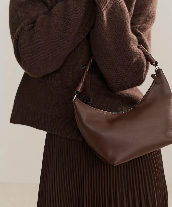 Handbags and Clutches Women Jenni Kayne Crescent Shoulder Bag Chocolate