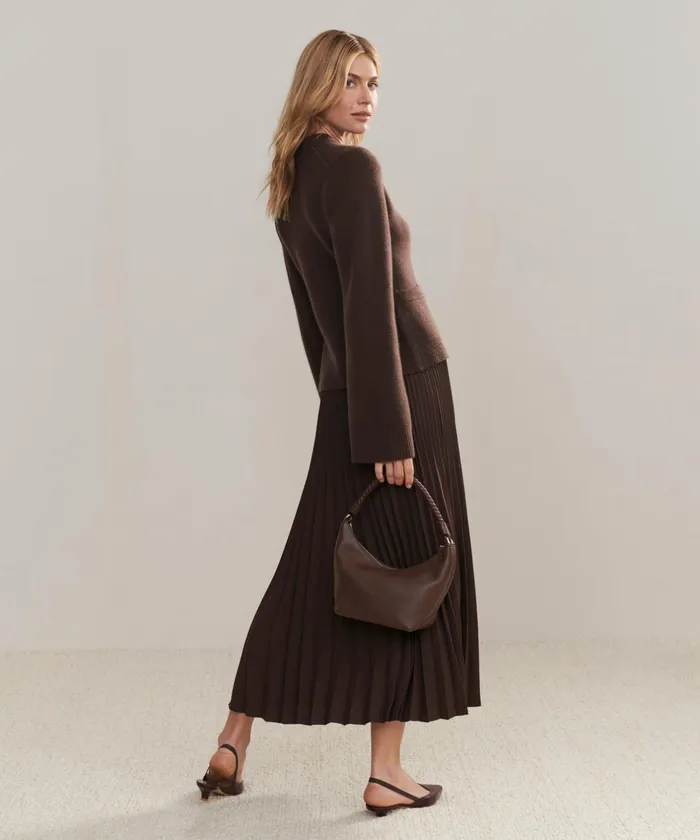Handbags and Clutches Women Jenni Kayne Crescent Shoulder Bag Chocolate