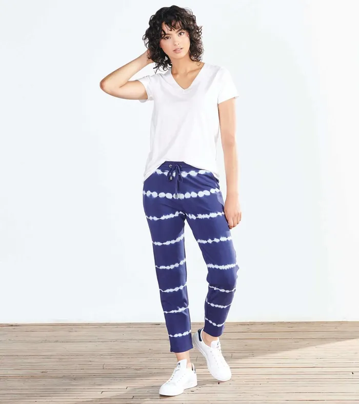 Hatley Adrien Joggers 8211 Navy Tie Dye Women Bottoms