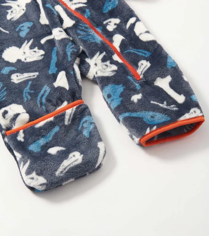 Hatley Baby Boys Dino Fossils Fleece Suit Baby and Toddler Sweaters