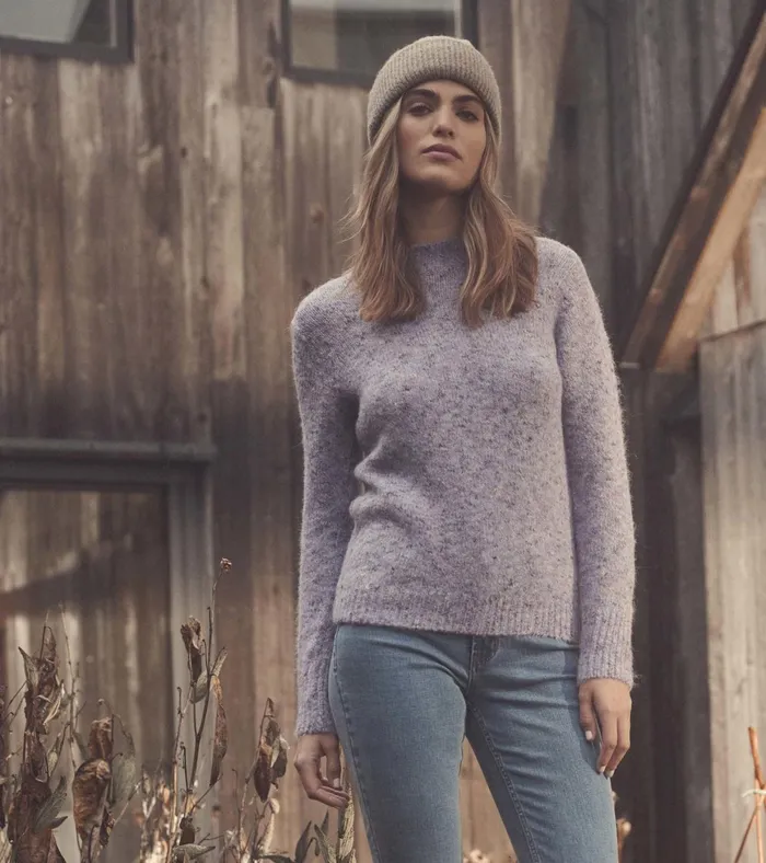 Hatley Everywhere Sweater 8211 Smokey Purple Women Sweaters