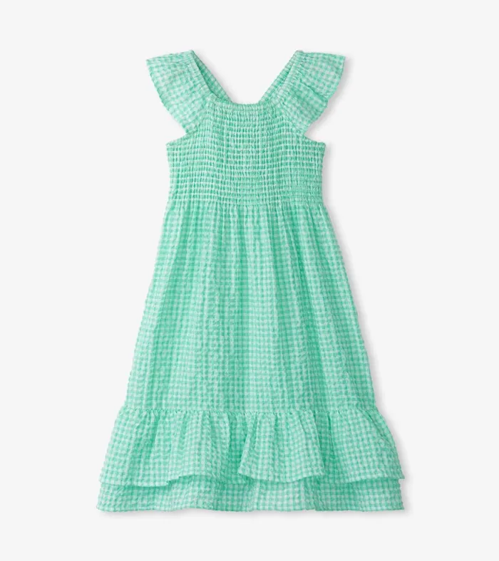 Hatley Girls Gingham Seersucker Smocked Dress Girls Dresses