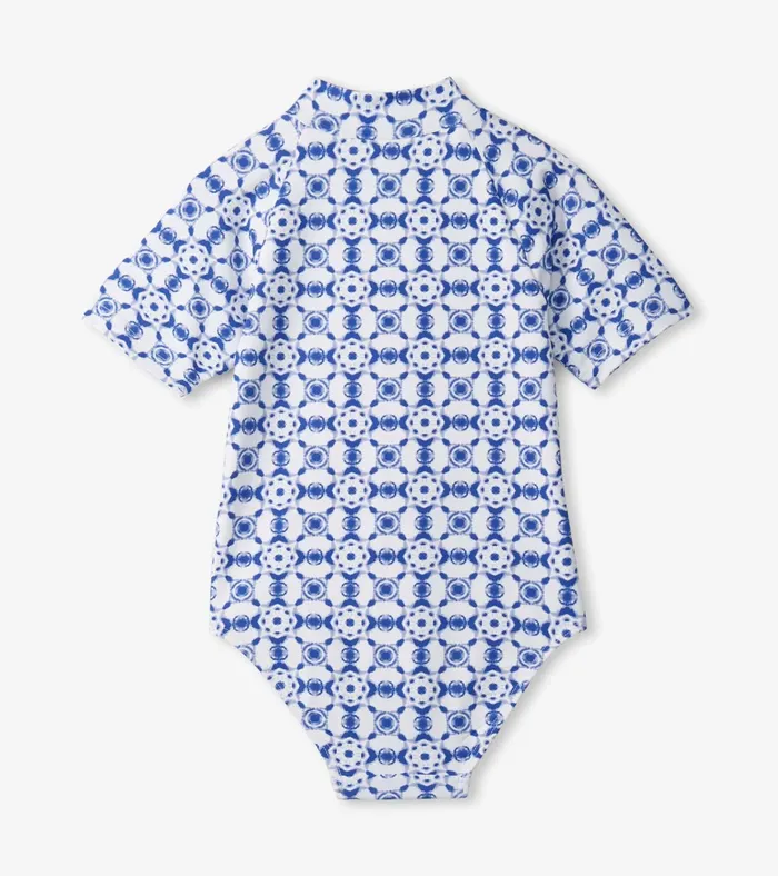 Hatley Girls Kaleidoscope OnePiece Rashguard Girls Swimwear