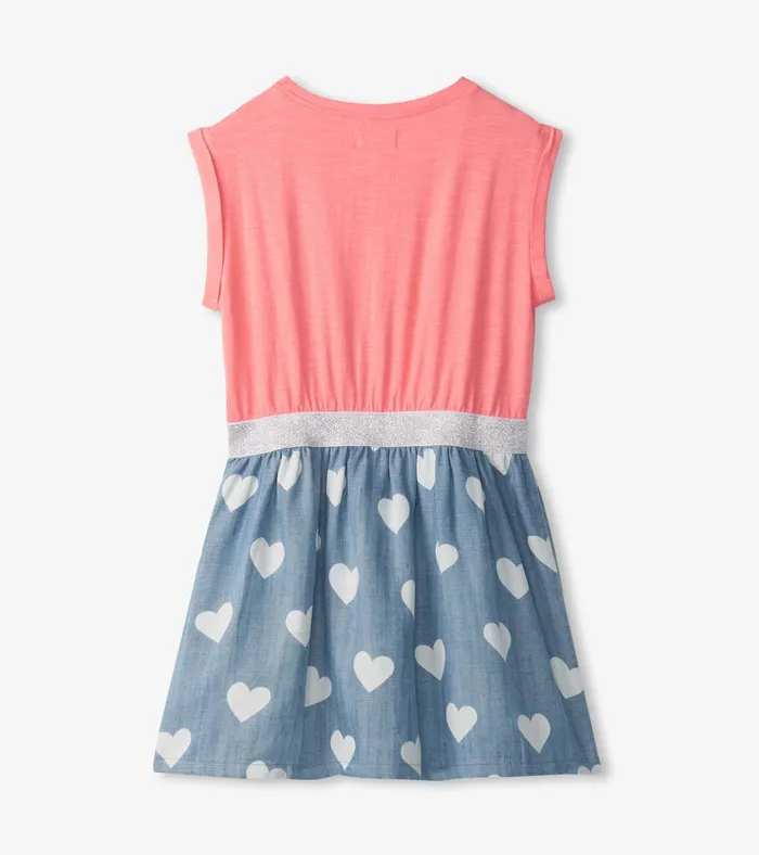 Hatley Girls Love Elastic Waist Dress Girls Dresses