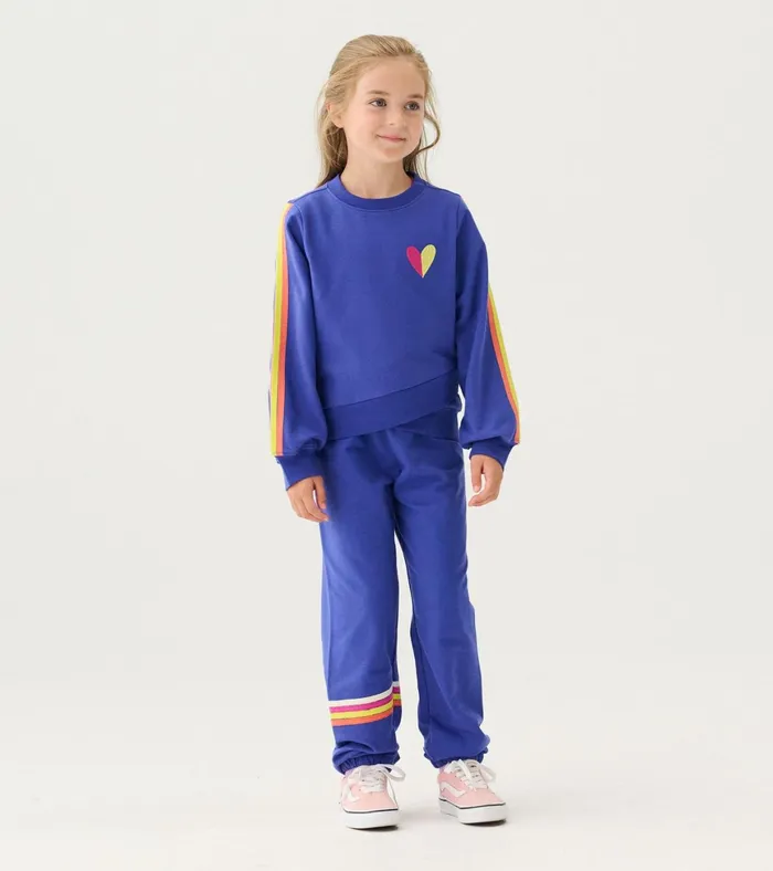 Hatley Girls Rainbow Crossover Sweater Girls Sweaters