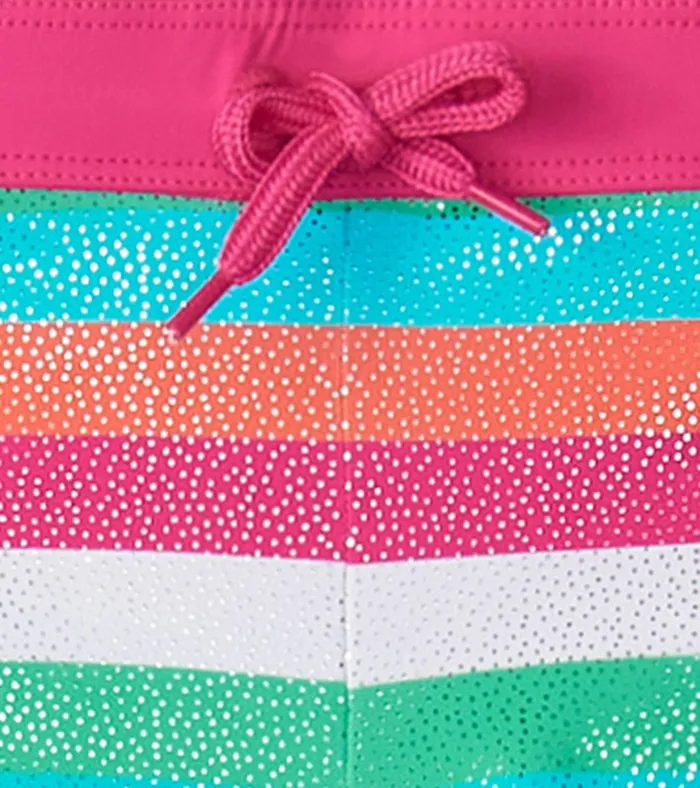 Hatley Girls Rainbow Palm Swim Shorts Girls Swimwear