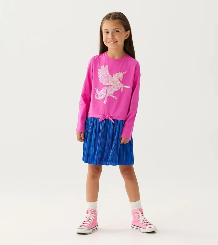Hatley Girls Sequin Unicorn Skirt Dress Girls Dresses