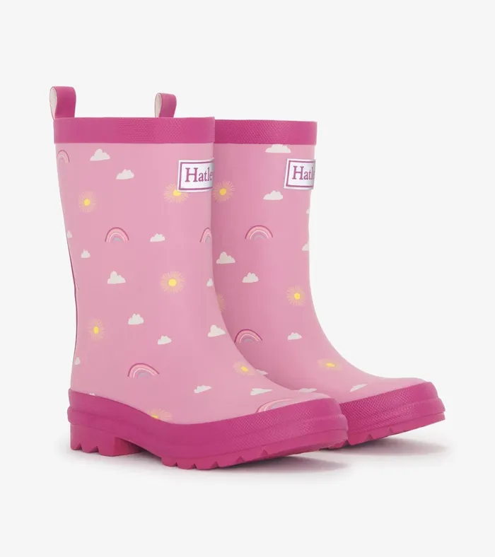 Hatley Girls Sun Charms Matte Rain Boots Girls Rainwear