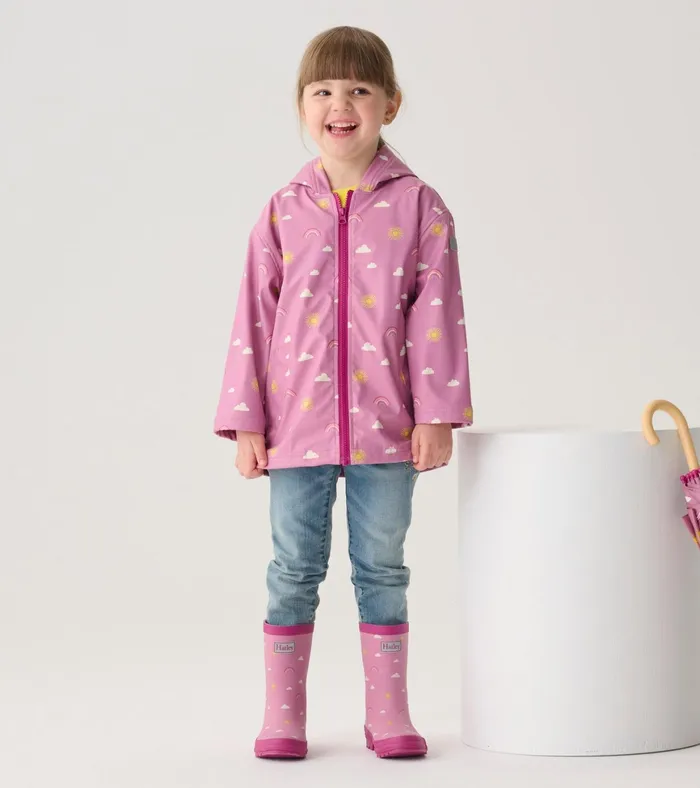 Hatley Girls Sun Charms Matte Rain Boots Girls Rainwear