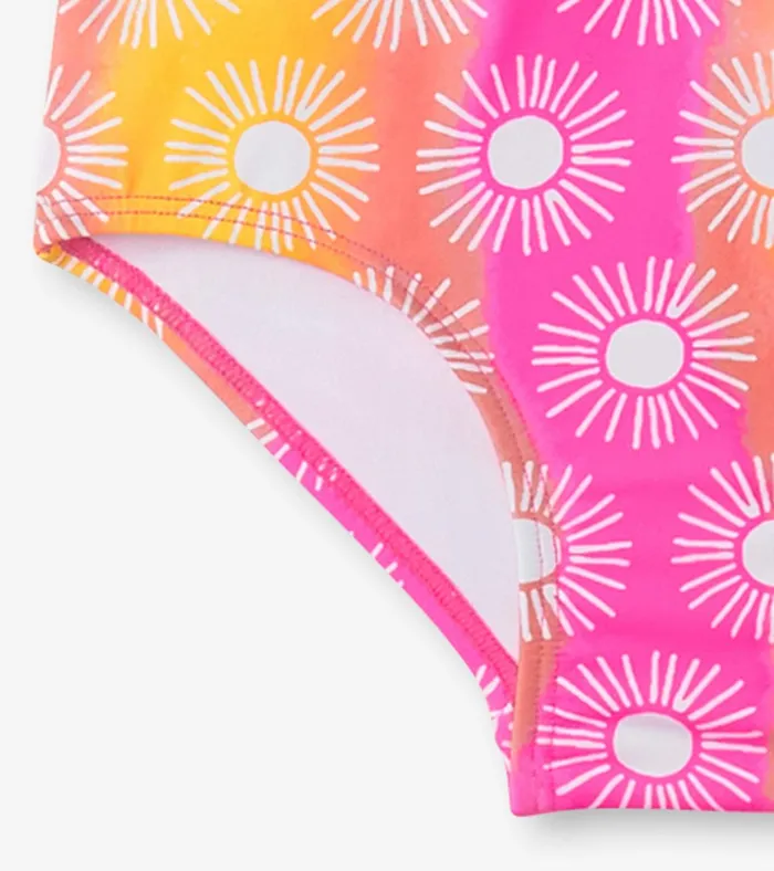 Hatley Girls Sunshine OnePiece Rashguard Girls Swimwear