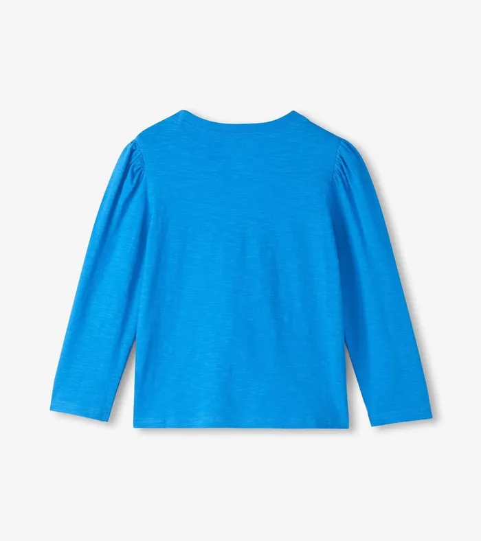Hatley Girls Super Star Guitar Long Sleeve Graphic Tee Girls Tops