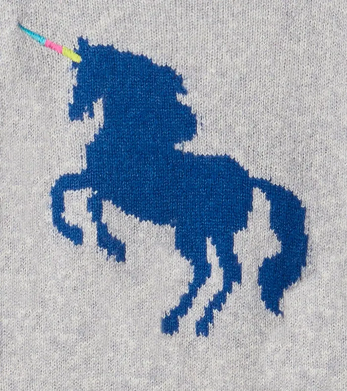 Hatley Girls Unicorn Sweater Dress Girls Dresses