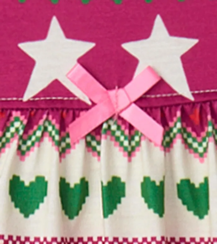 Hatley Holiday Fair Isle Long Sleeve Girls Nightgown Girls Sleepwear