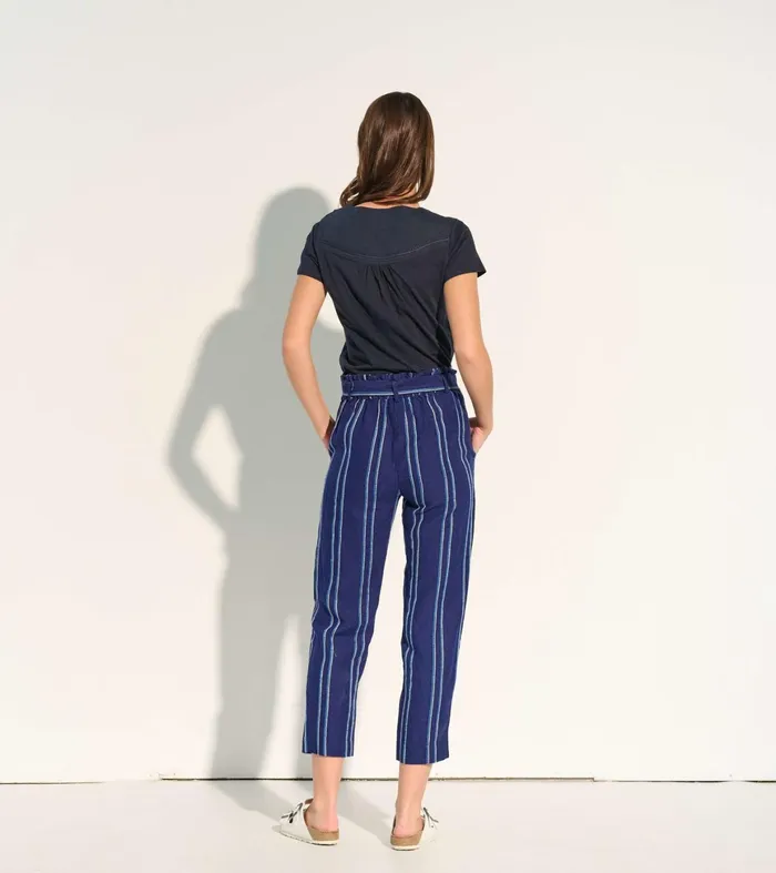 Hatley Paper Bag Pants 8211 Beach Stripes Women Bottoms