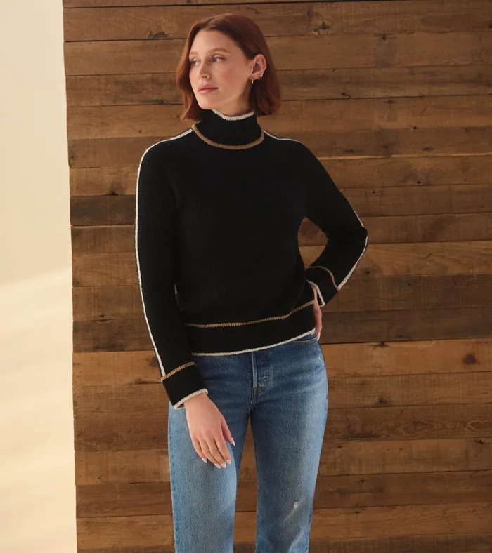 Hatley Raglan Pullover 8211 Black Women Sweaters