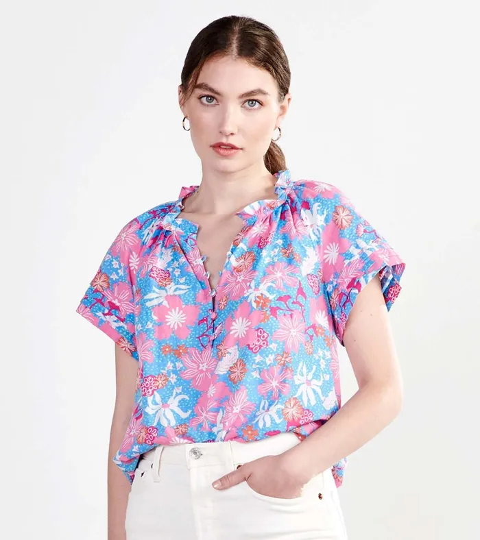 Hatley Sylvie Blouse 8211 Wild Garden Women Tops