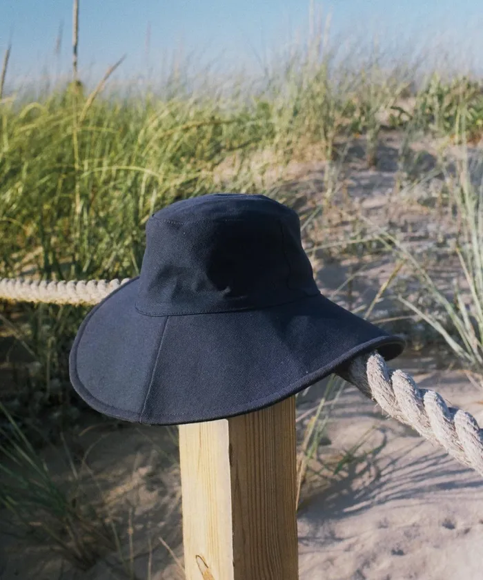 Hats and Beanies Women Jenni Kayne Cotton Canvas Sun Hat Navy