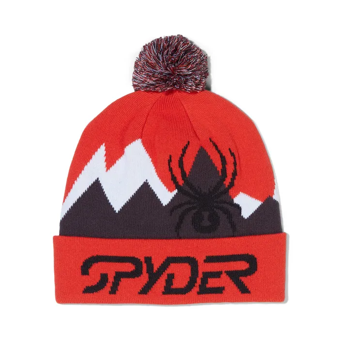 Hats Mens Spyder Zone Pom 8211 Volcano