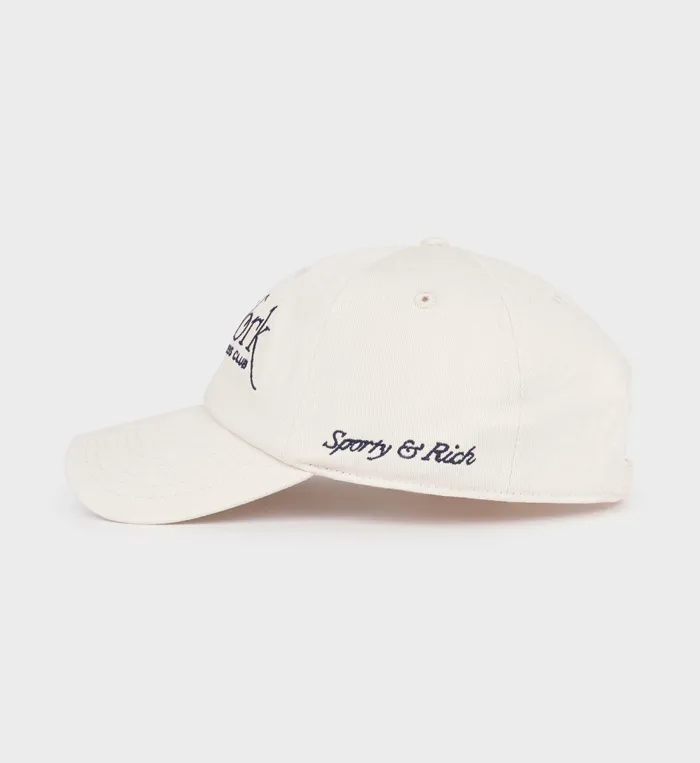 Hats Women Sporty and Rich NY 94 Hat 8211 CreamNavy