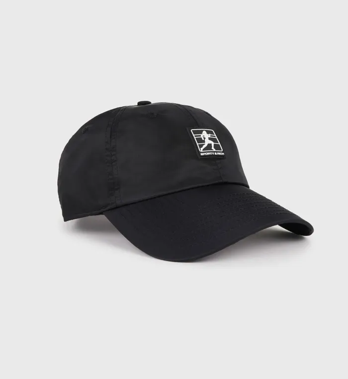 Hats Women Sporty and Rich Running Woman Nylon Hat 8211 BlackWhite