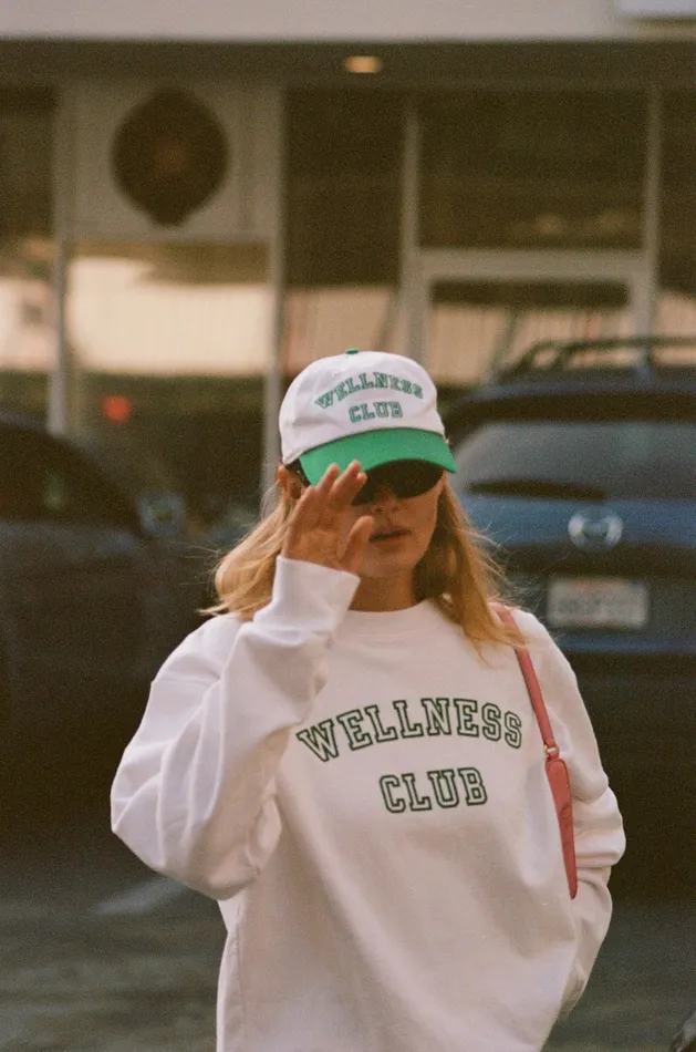 Hats Women Sporty and Rich Wellness Club Hat 8211 WhiteVerde