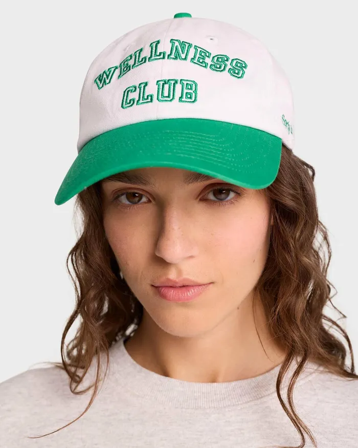 Hats Women Sporty and Rich Wellness Club Hat 8211 WhiteVerde