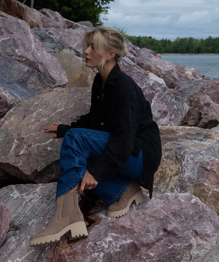 Hawk H20 Wide Booties Mushroom Suede Mushroom Suede H2o Women Dolce Vita Boots and Booties