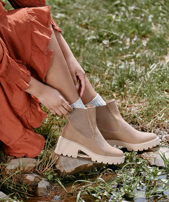 Hawk H20 Wide Booties Mushroom Suede Mushroom Suede H2o Women Dolce Vita Boots and Booties