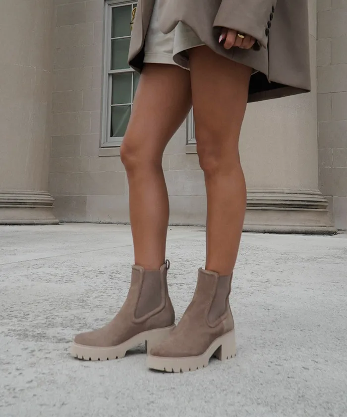 Hawk H20 Wide Booties Mushroom Suede Mushroom Suede H2o Women Dolce Vita Boots and Booties