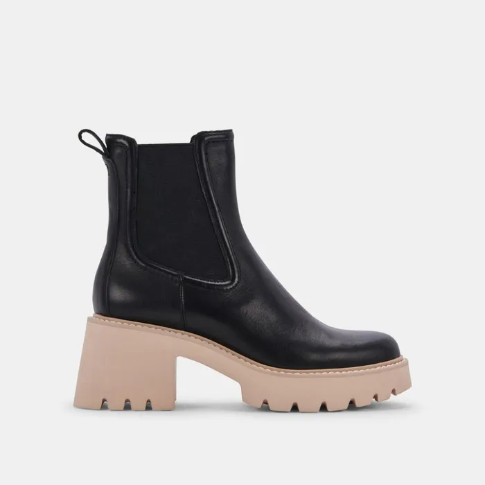 Hawk H2O Booties Black Leather Black Leather H2o Women Dolce Vita Boots and Booties