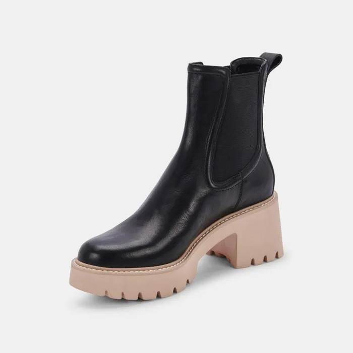 Hawk H2O Booties Black Leather Black Leather H2o Women Dolce Vita Boots and Booties